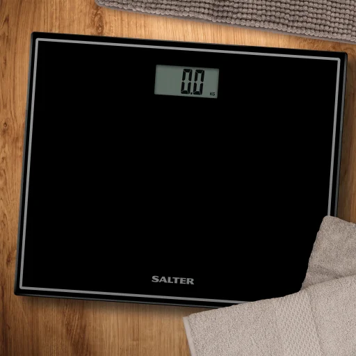 Salter 9207 BCFEU12 kompaktná elektronická čierna osobná váha - 4