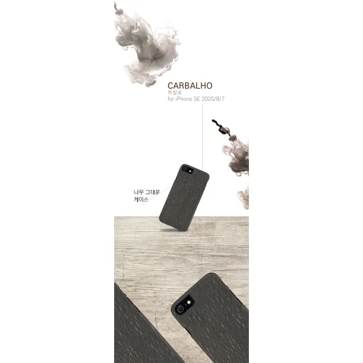 Puzdro MAN&WOOD Carvalho Black pre iPhone 7/8/SE (2020) - 4