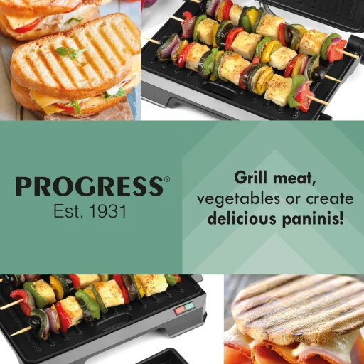 Progress EK5854PVDE 2 v 1 zdravý gril a panini gril - 8