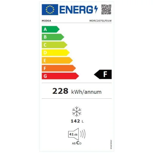 Midea MDRC207SLF01G (MCF150W) biela truhlicová mraznička - 6