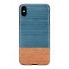 MAN&WOOD iPhone XS Max puzdro s čiernym rifľovým vzorom thumbnail