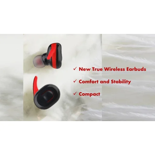 V.Silencer True Wireless slúchadlá čierno-červené - 3