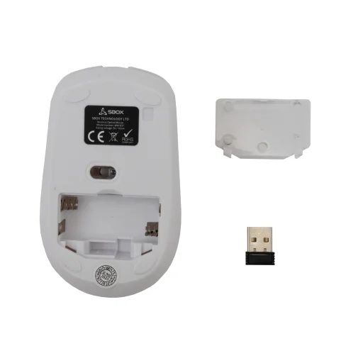 Sbox WM-837 White optická bezdrôtová myš - 5