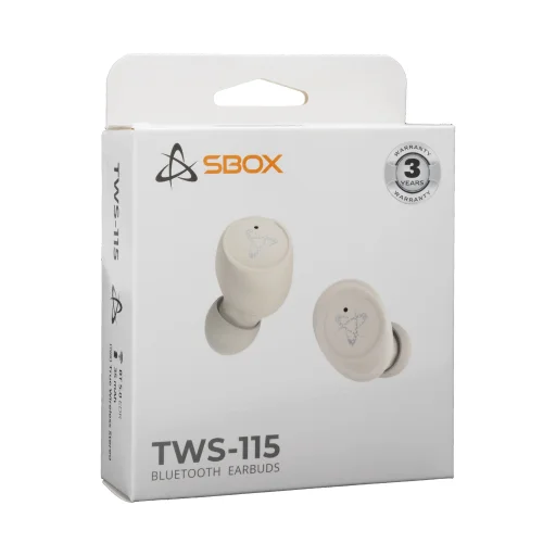 Sbox EB-TWS115 béžové bezdrôtové slúchadlá - 5