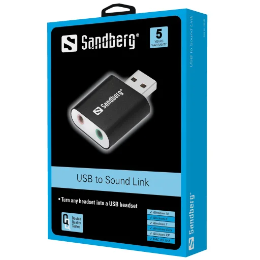 Sandberg 133-33 USB zvukový adaptér - 2