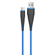 Devia Fish 1 Series Micro USB kábel (5V 2.4A, 1,5 m) modrý