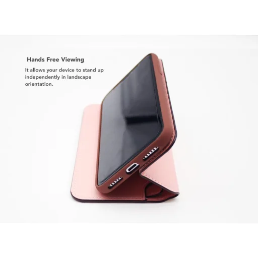 VixFox Smart Folio flipové puzdro pre iPhone XS Max, ružové puzdro - 4