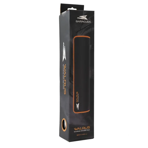 Baracuda BGMP-011 Walrus Black/Orange 800x400 XL herná podložka pod myš - 5