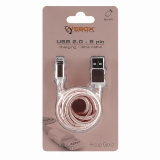 Sbox USB 2.0 – 8-pinový Lightning kábel IPH7-RG ružovozlatý - 3