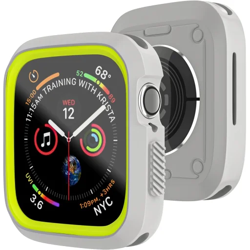 Devia Dazzle Series Apple Watch 40 mm ochranné puzdro strieborno-žlté puzdro - 1