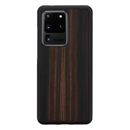 MAN&WOOD ebony black puzdro pre Samsung Galaxy S20 Ultra - 1