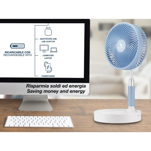 Beper P206VEN450 skladací, akumulátorový ventilátor - 5