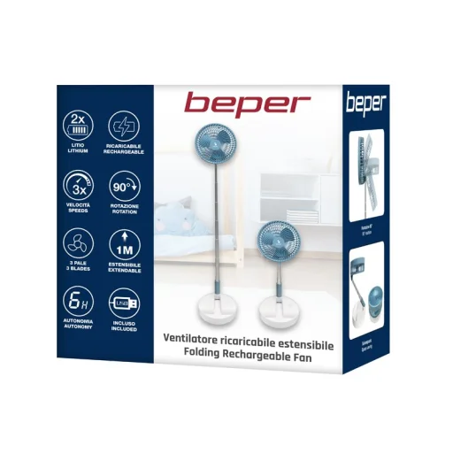 Beper P206VEN450 skladací, akumulátorový ventilátor - 9