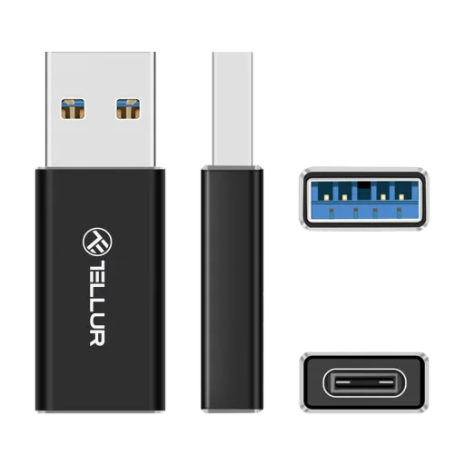 Tellur USB-A–USB-C M/F adaptér - 3
