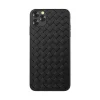Devia Woven Pattern Design Soft Case iPhone 11 Pro čierne puzdro thumbnail