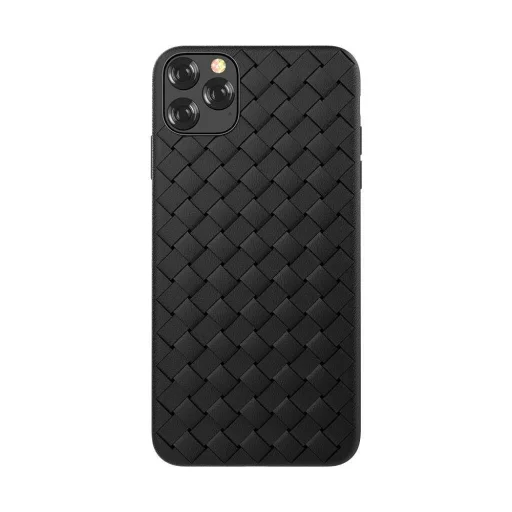 Devia Woven Pattern Design Soft Case iPhone 11 Pro čierne puzdro - 1