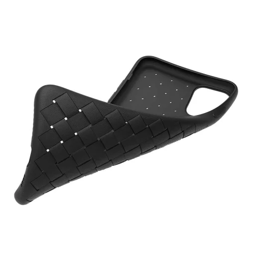 Devia Woven Pattern Design Soft Case iPhone 11 Pro čierne puzdro - 2