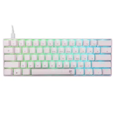 White Shark GK-004221 Shinobi 2 mechanická herná klávesnica, s modrými spínačmi, biela US