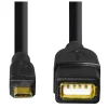 Hama 00173892 USB 2.0 OTG adaptérový kábel micro B vidlica - A zásuvka 15 cm čierny thumbnail