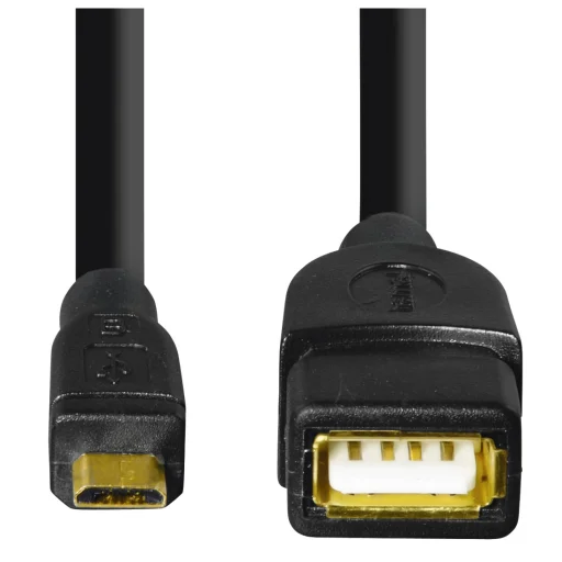 Hama 00173892 USB 2.0 OTG adaptérový kábel micro B vidlica - A zásuvka 15 cm čierny - 7