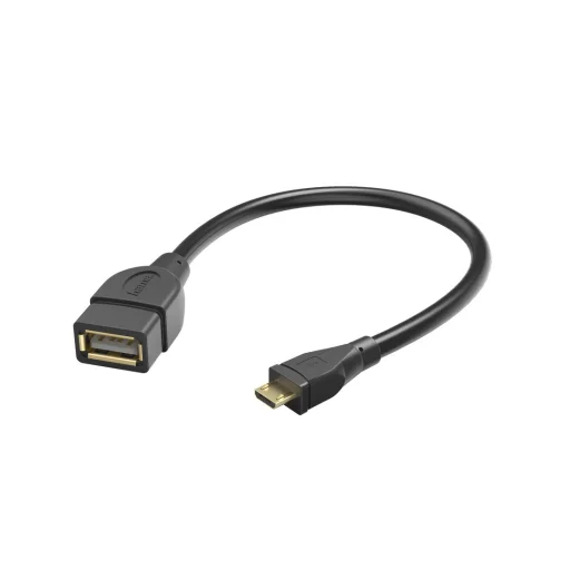 Hama 00173892 USB 2.0 OTG adaptérový kábel micro B vidlica - A zásuvka 15 cm čierny - 1