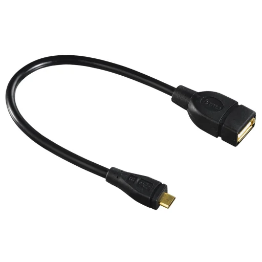 Hama 00173892 USB 2.0 OTG adaptérový kábel micro B vidlica - A zásuvka 15 cm čierny - 2