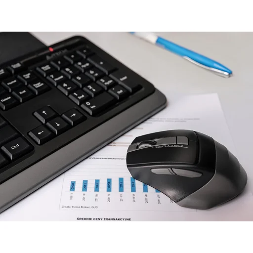 A4Tech FStyler 2,4G FG1035 bezdrôtový set klávesnice a myši, sivý - 4