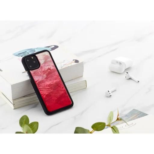 iKins iPhone 11 Pro flipové puzdro pink lake čierne puzdro - 4