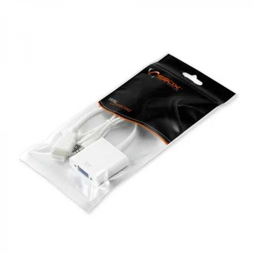 Sbox HDMI samec -> VGA samica + audio adaptér - 5