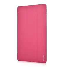 Devia kožené flipové puzdro s držiakom na ceruzku pre iPad (2018), iPad Air (2019) a iPad Pro 10.5, červené puzdro