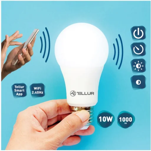 Tellur WiFi inteligentná žiarovka E27, 10W, studená biela/teplá biela, stmievateľná - 2