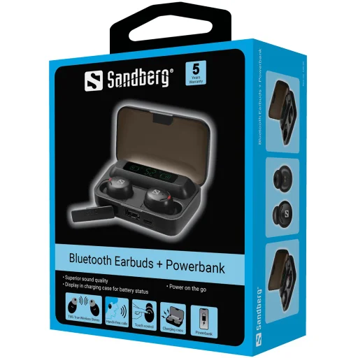 Sandberg 126-38 Bluetooth slúchadlá + powerbanka - 5