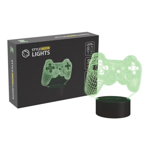 Manta SNL57RGB LED lampa herný ovládač RGB 3D svetelná dekorácia - 1