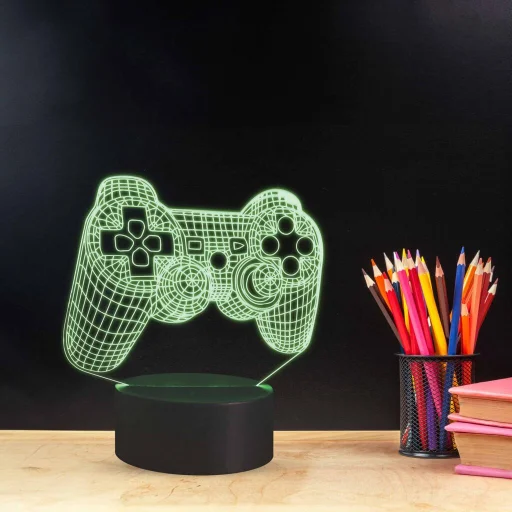 Manta SNL57RGB LED lampa herný ovládač RGB 3D svetelná dekorácia - 2