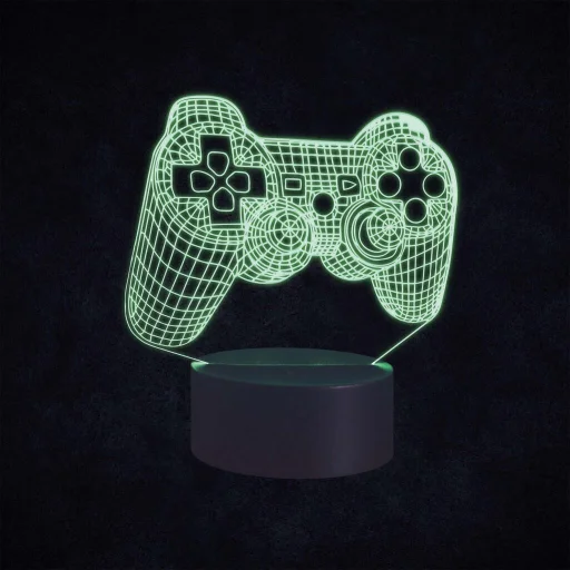 Manta SNL57RGB LED lampa herný ovládač RGB 3D svetelná dekorácia - 4