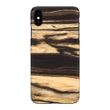 MAN&WOOD puzdro na smartfón pre iPhone XS Max, biely eben