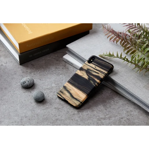 MAN&WOOD puzdro na smartfón pre iPhone XS Max, biely eben - 4