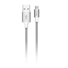 Devia Pheez Series Micro USB kábel (5V 2.4A, 2 m) sivý