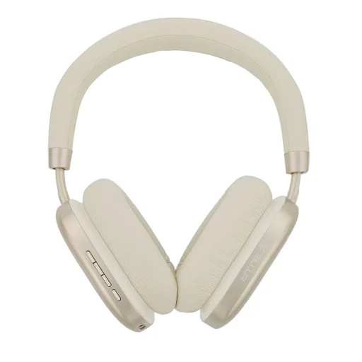 Tellur Shade Bluetooth slúchadlá s potlačením hluku cez uši, béžové - 1