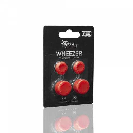 White Shark PS5-817 Wheezer Red silikónový kryt na analógovú páčku pre ovládač PS5 - 2