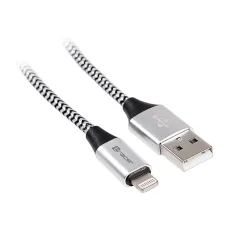 Tracer 46268 USB 2.0 - Lightning iPhone dátový kábel 1 m čierno-strieborný