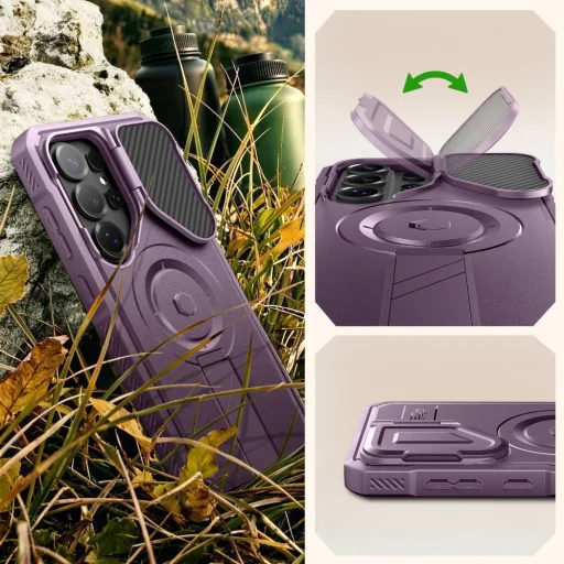 Samsung Galaxy S26 Ultra Tech-Protect Kevlar MagSafe fialové puzdro, 2 ks - 5