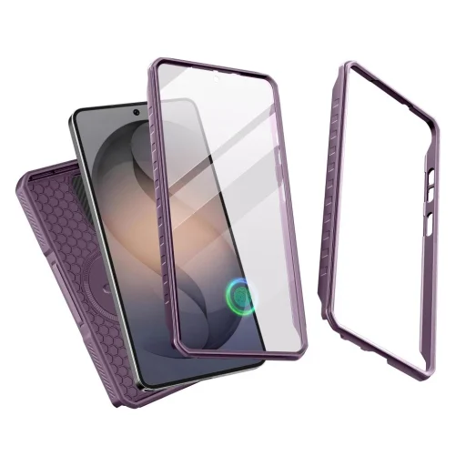 Samsung Galaxy S26 Ultra Tech-Protect Kevlar MagSafe fialové puzdro, 2 ks - 3