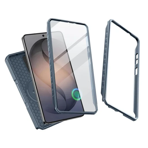 Samsung Galaxy S26 Ultra Tech-Protect Kevlar MagSafe modré puzdro, sada 2 ks - 3