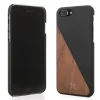 Woodcessories EcoSplit puzdro z dreva a vegánskej kože pre iPhone 7 Plus / 8 Plus, orechovo čierna (eco249) thumbnail