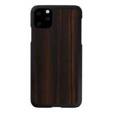 MAN&WOOD puzdro pre iPhone 11 Pro Max s ebenovým dreveným vzorom
