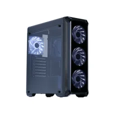 Zalman I3 Edge ATX počítačová skriňa, so 4 bielymi LED ventilátormi