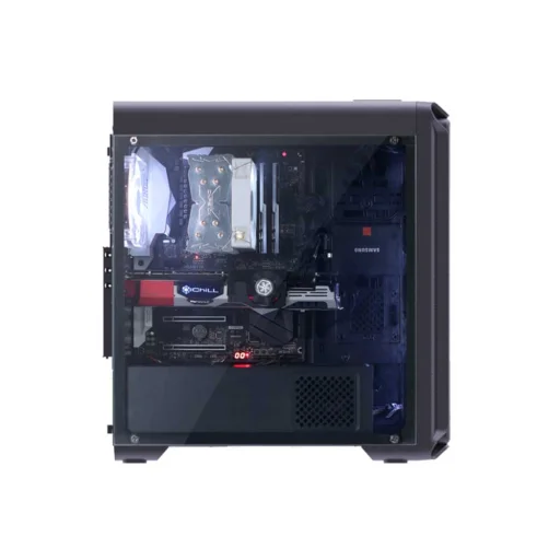 Zalman I3 Edge ATX počítačová skriňa, so 4 bielymi LED ventilátormi - 3