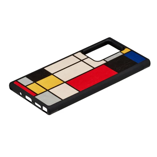 MAN&WOOD drevený kryt pre Samsung Galaxy Note 20 Ultra, Mondrian Wood Black - 2