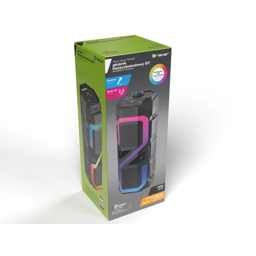 Tracer 47193 Natrix TWS Bluetooth čierny prenosný reproduktor - 6